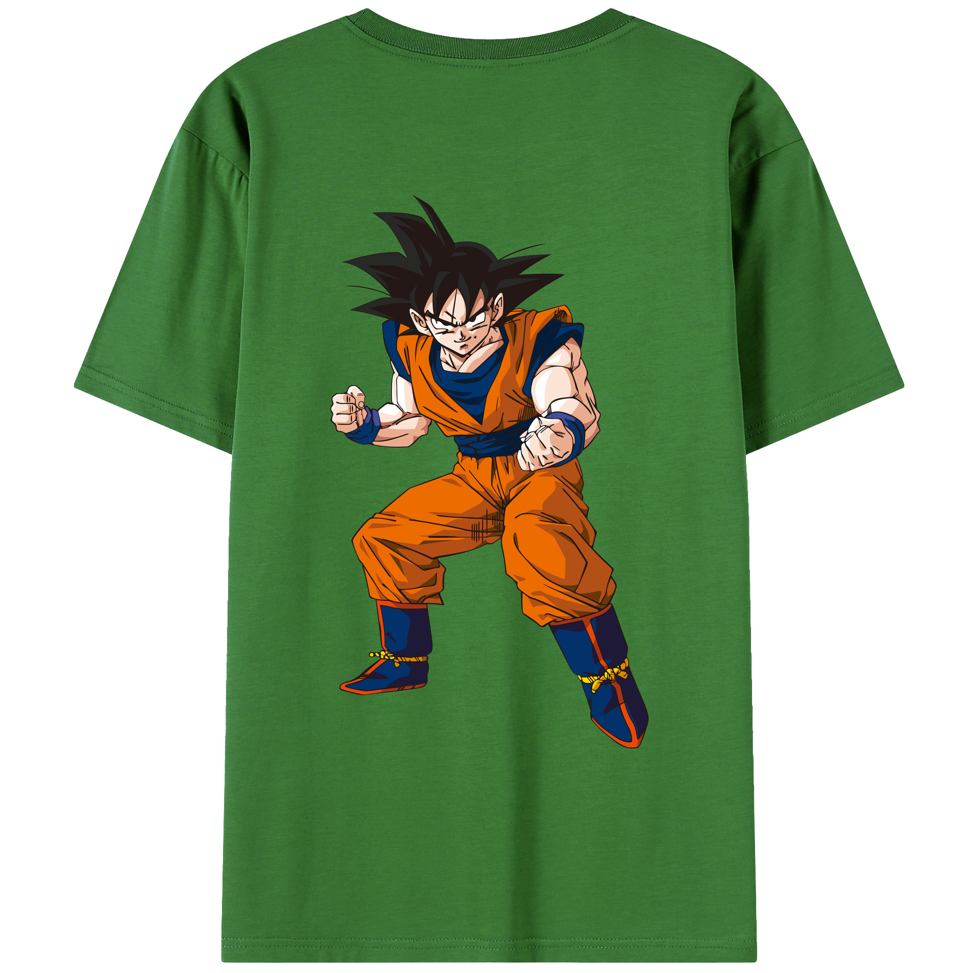 （画像用） ドラゴンボール 孫悟空（そん ごくう）Son Goku カカロット DRAGON BALL Kakarotto レディース半袖Tシャツ(バックプリント)
